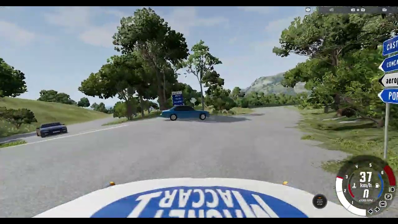 BeamNG - Driving in Italy Fiat 500