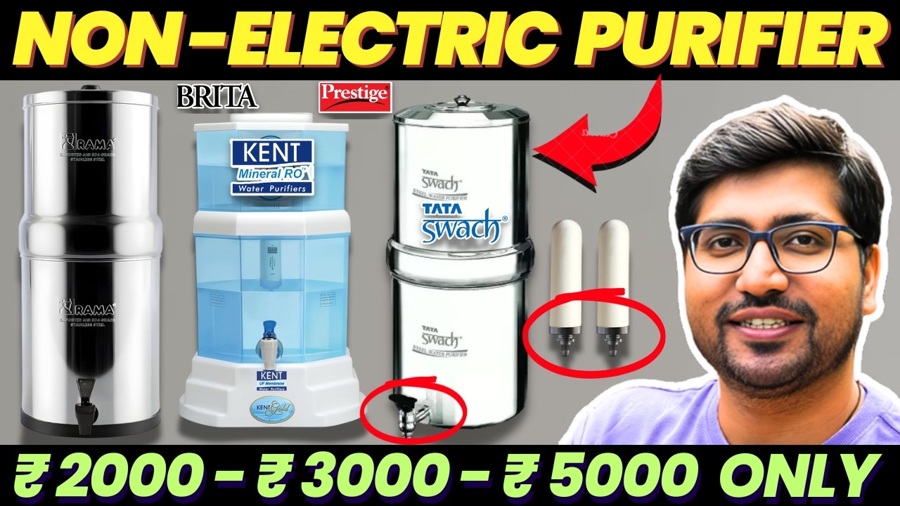 [TOP 3]🔥Best Non Electric Water Purifier 2026💧Best Gravity Based Water Purifier Under ₹2000 - ₹5000