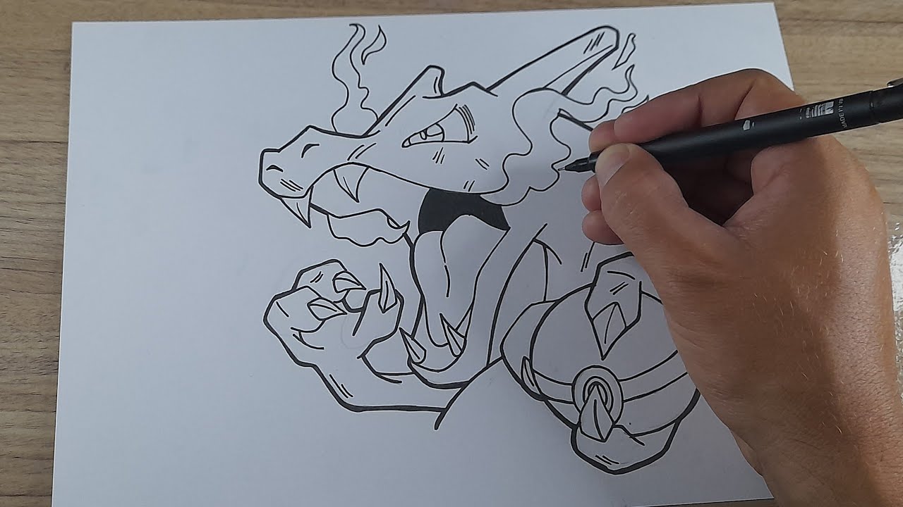 COMO DESENHAR O CHARIZARD POKEMON