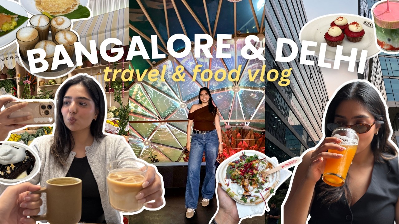 Видеоблог о путешествии по Индии 🇮🇳✈️ | Бангалор + Дели: *Вирусные* кафе и рестораны | #Путешеств...