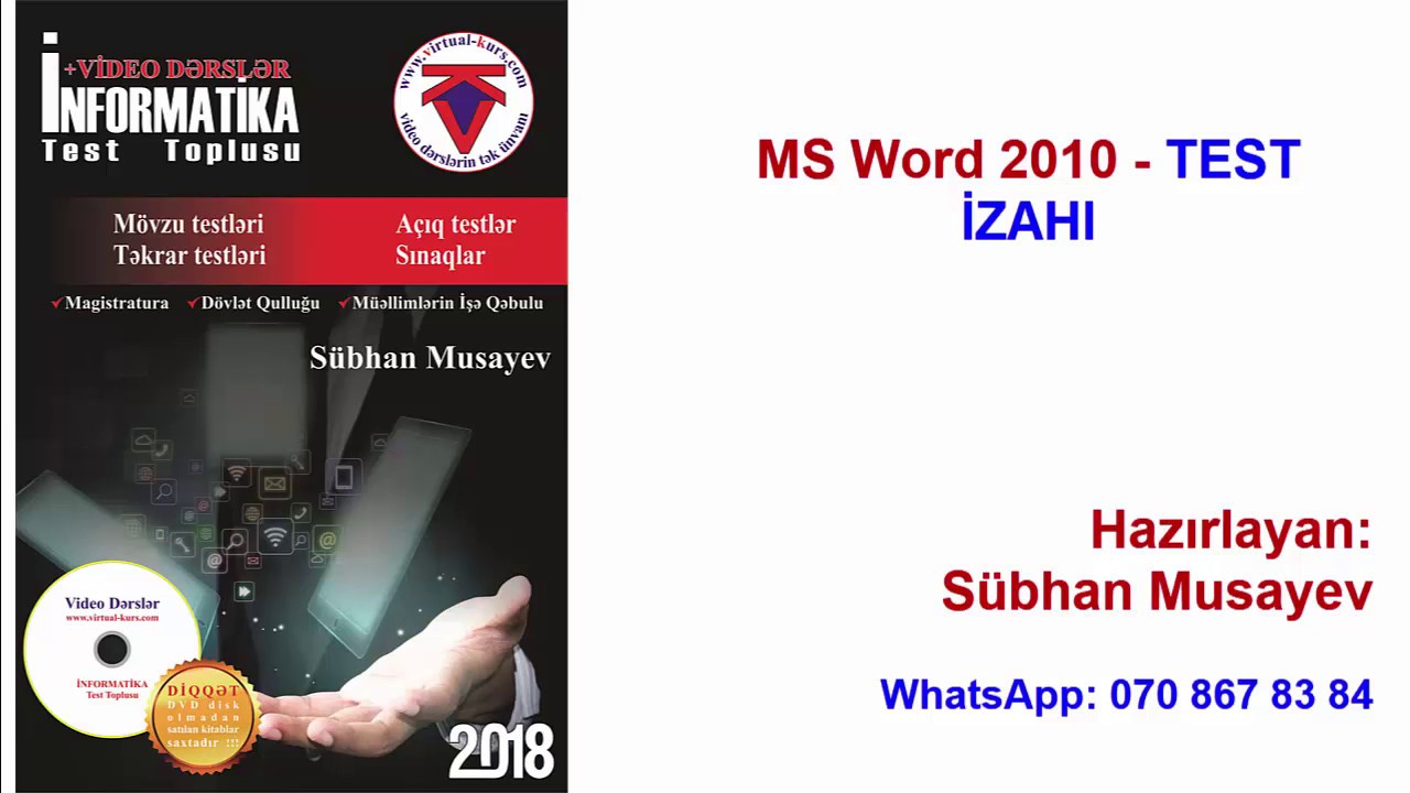 MS Word 2010 - TEST İZAHI