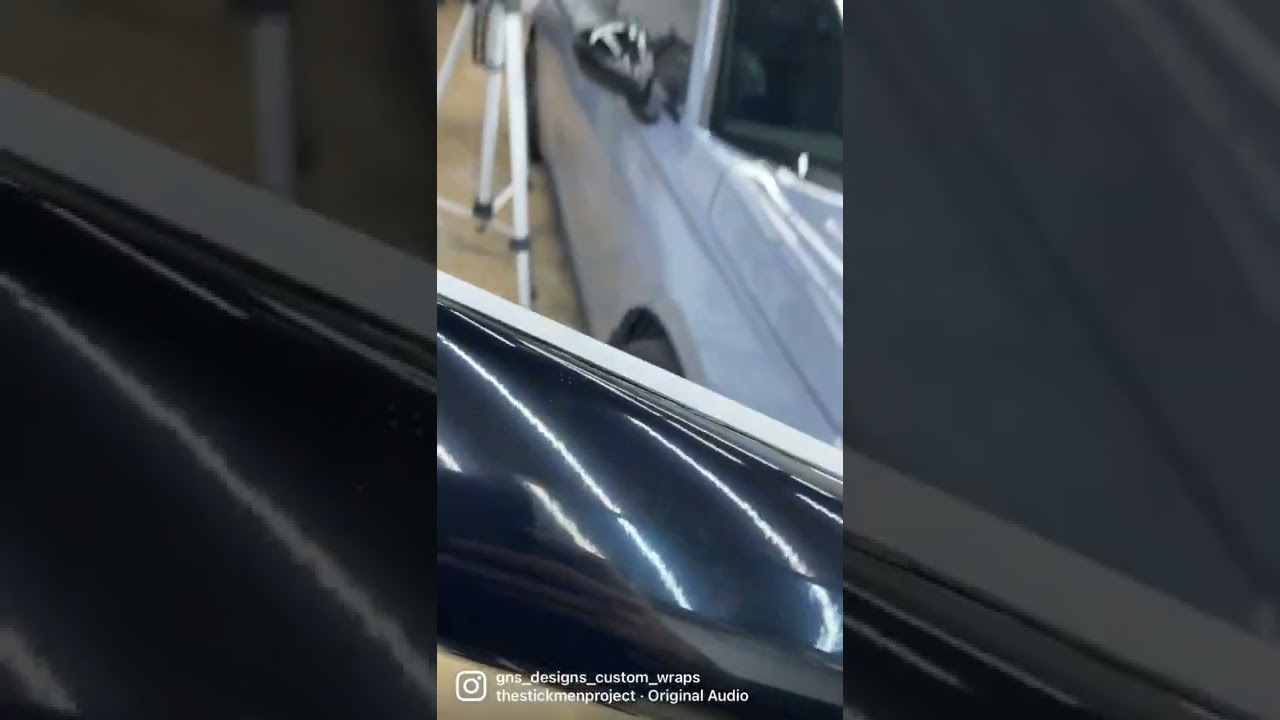 Short video on a 2022 Honda Civic Roof Wrap! And shark Fin Wrap 2080 3m Black wrap. Subscribe!!