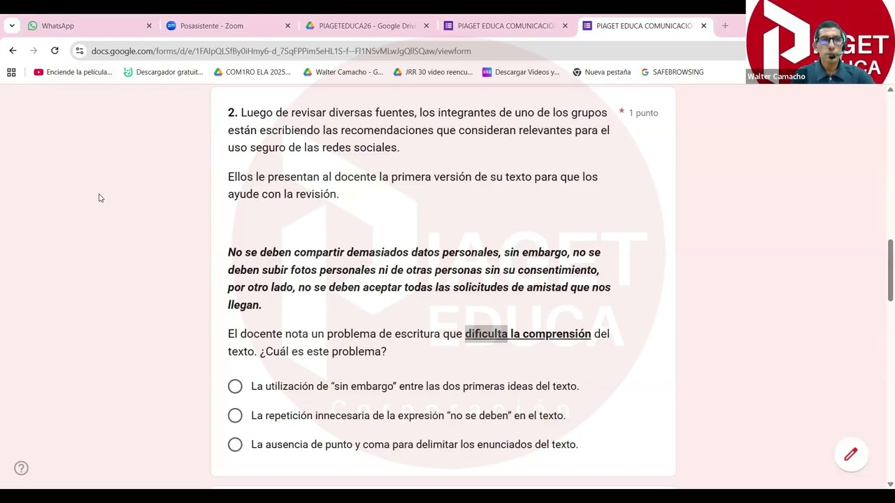 CLASE GRATUITA - ESPECIALIDAD COMUNICACIÓN