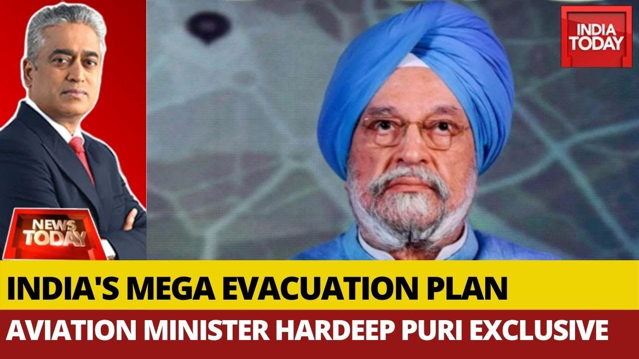 Aviation Minister Hardeep Puri On India's Mega  Evacuation Plan | News Today With Rajdeep Sardesai