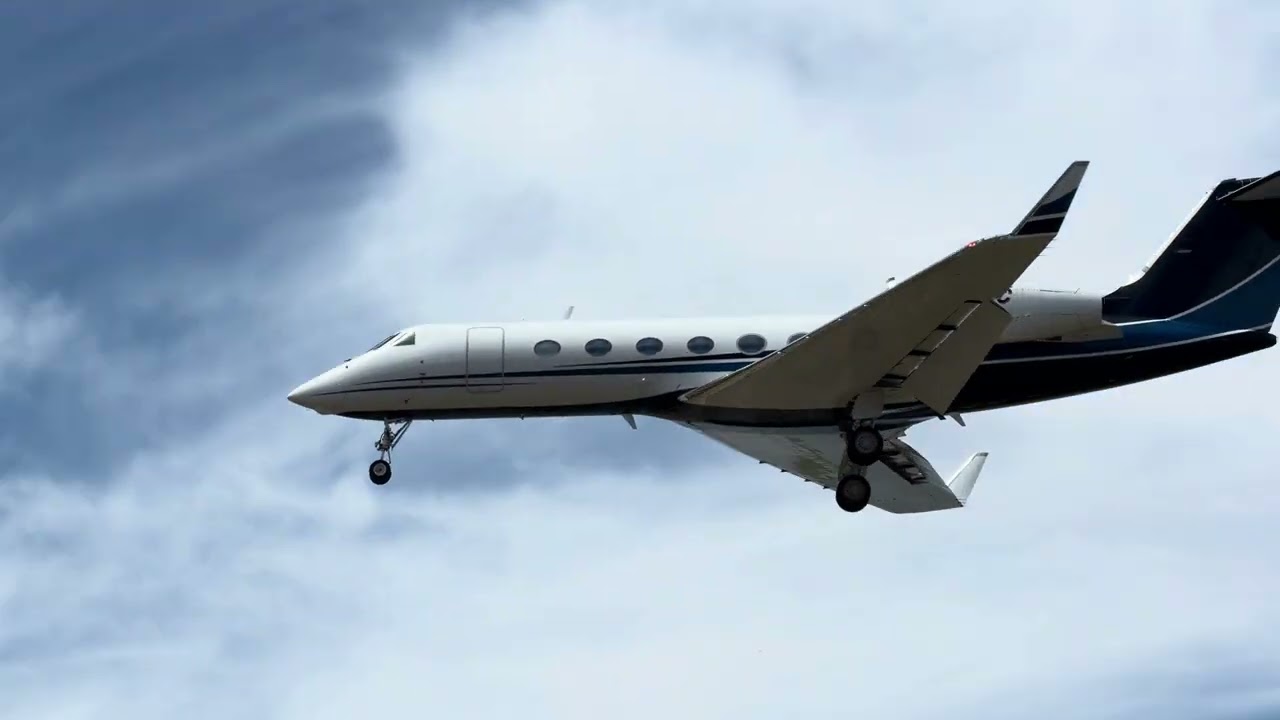 Gulfstream G450 N999GC Arriving at Provo (PVU)