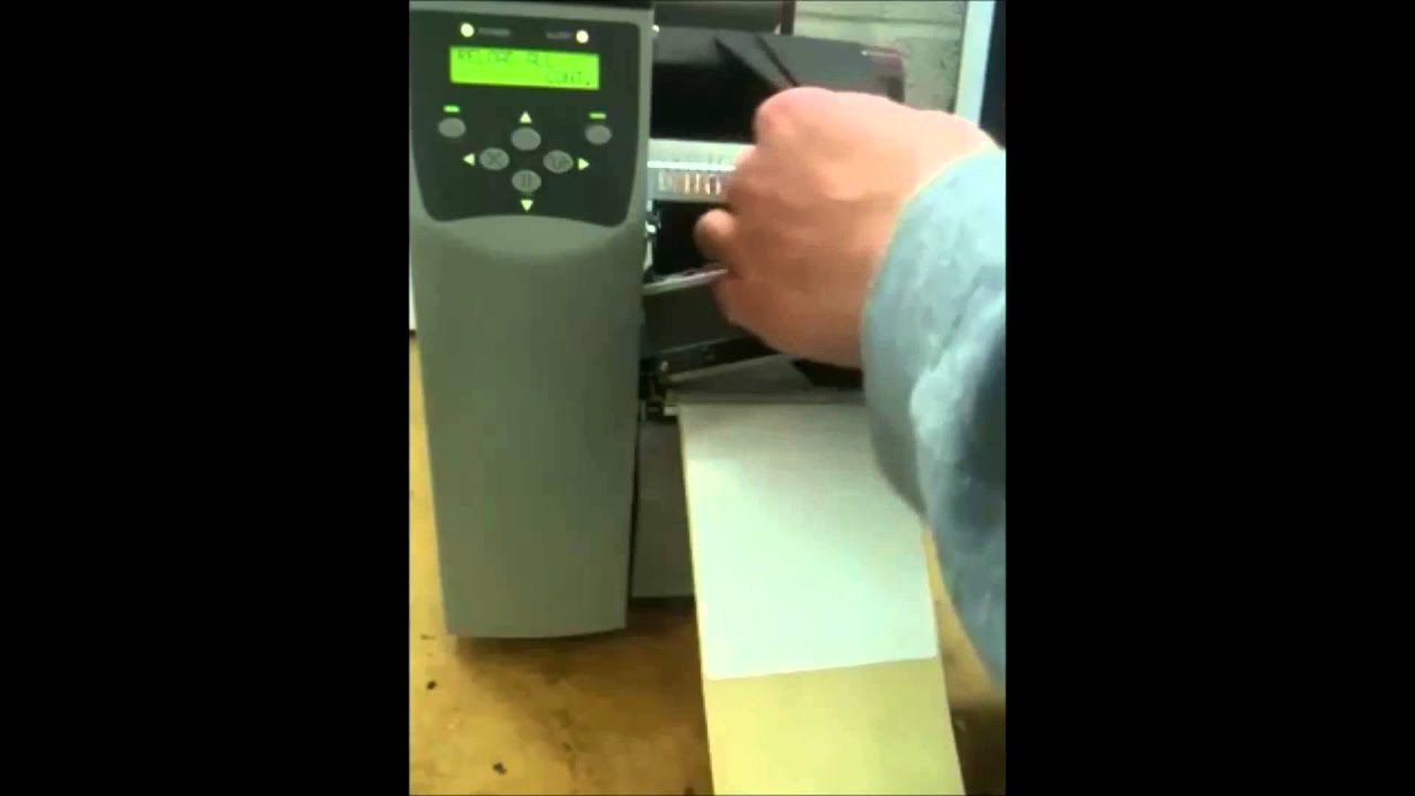 How to preform a media and ribbon calibration on a label printer
