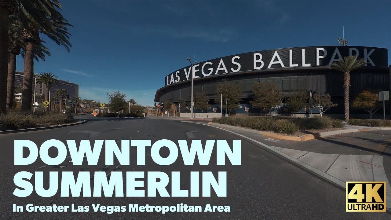 POV Driving Downtown Summerlin, Nevada | Busy Shopping Las Vegas Drive