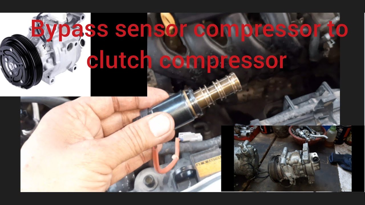 Toyota corolla bypass AC wiring Sensor Compressor to clutch Compressor problem solution