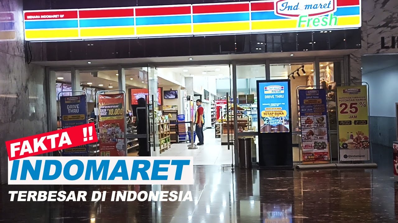 Indomaret Terbesar se Indonesia Punya Selasar yang Super Cakep, Sudah pada Tau Belum?