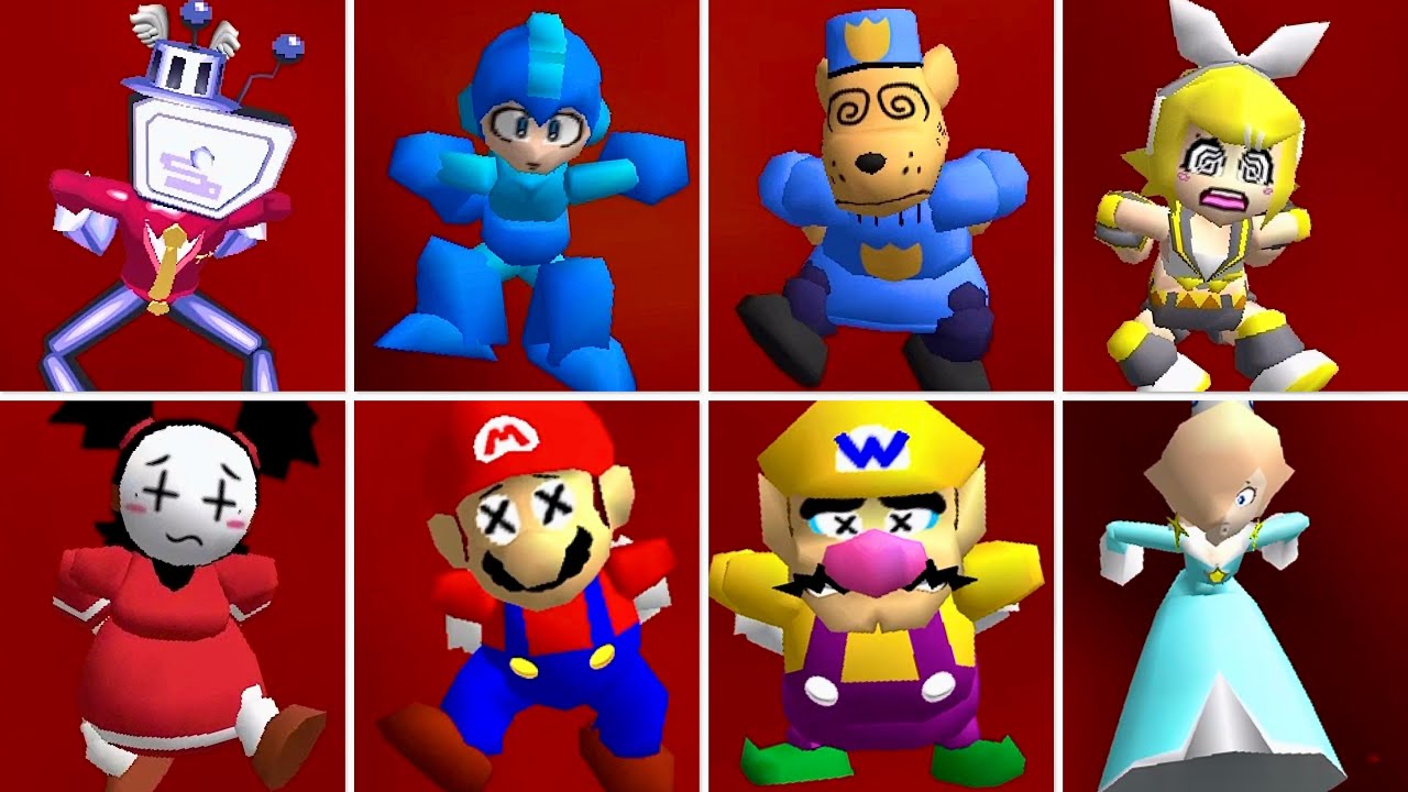More Famous Characters Falling in Lava - Super Mario 64 PC Port