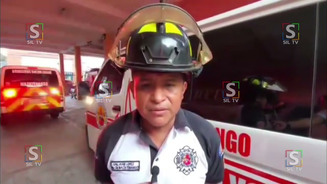 Juan Gabriel L&oacute;pez, representante de los Bomberos Voluntarios de Mazatenango