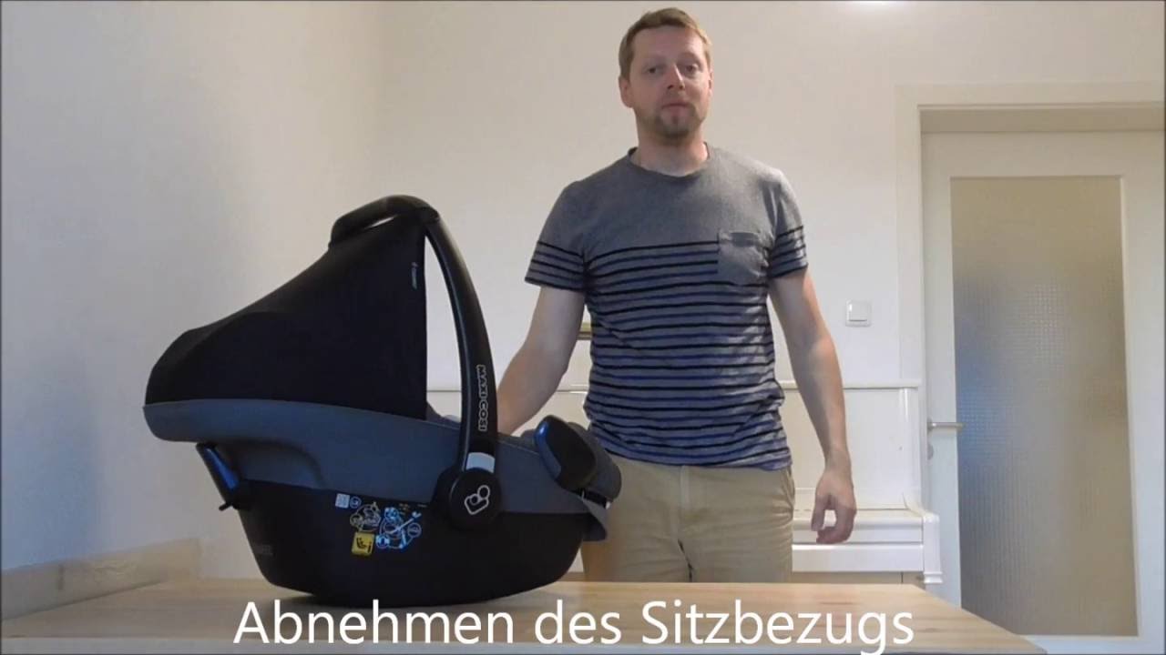 Anleitung Maxi-Cosi Bezug abnehmen