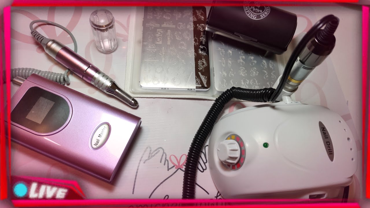🔴 LIVE NAILS , FRESE MICROMOTORE E STAMPING