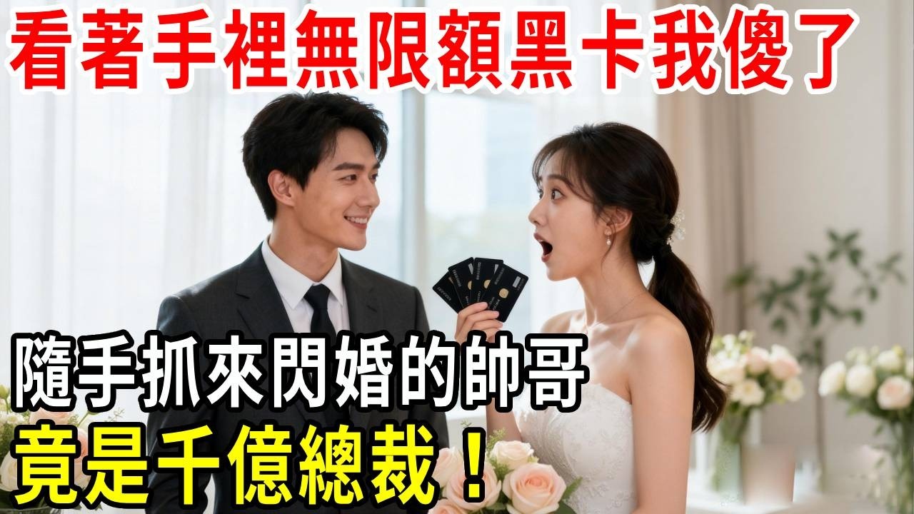 看著手裡的無限額黑卡，我傻眼了，隨手抓來閃婚的帥哥，竟是千億總裁！#掉馬甲#甜寵 #閃婚#情感故事 #霸道總裁 #婚姻#都市愛情 #先婚後愛 #霸道總裁 #灰姑娘#爽文 #婚姻