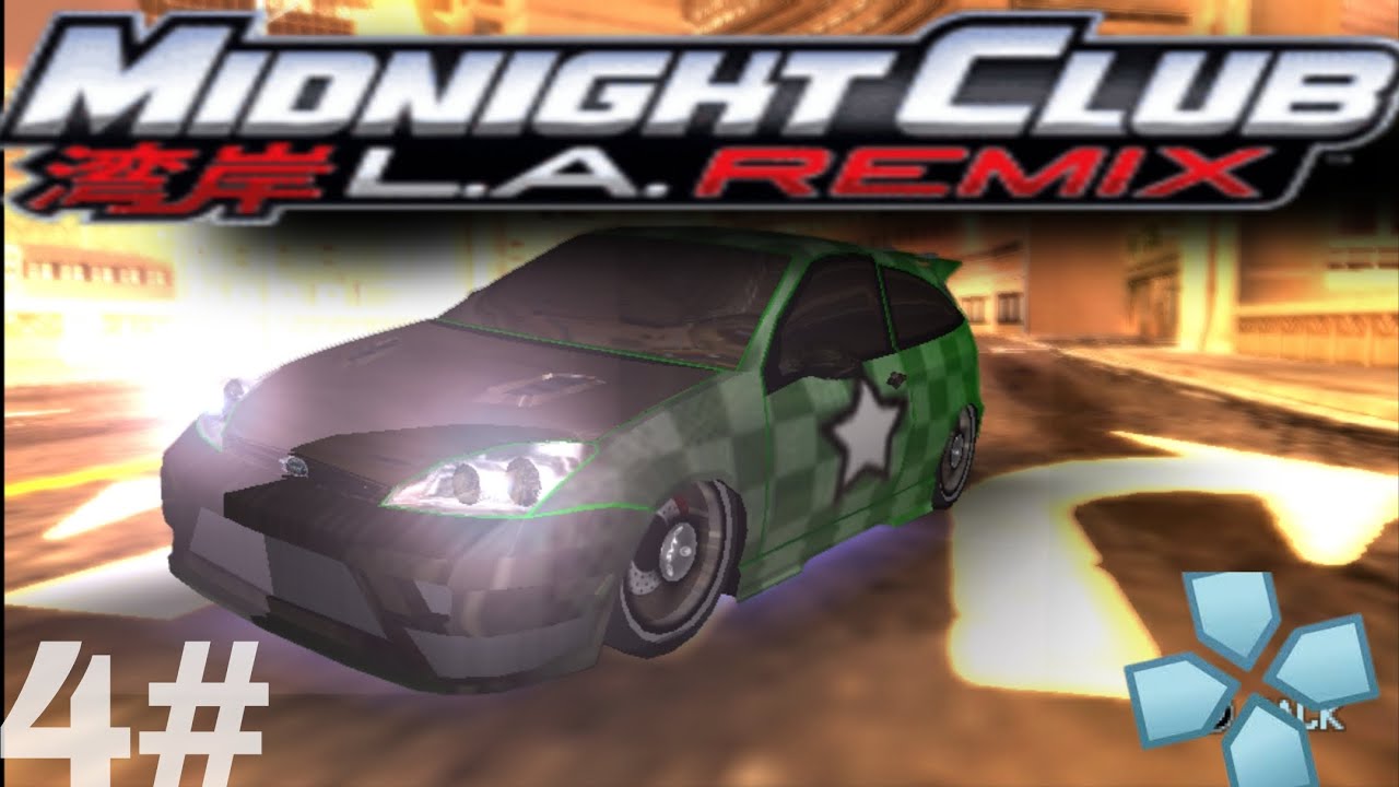 🔥🚗 Ford Focus SVT verdadeiro monstro em Hollywood🔥🎥 MidnightClub L.A Remix ( PPSSPP 4#)