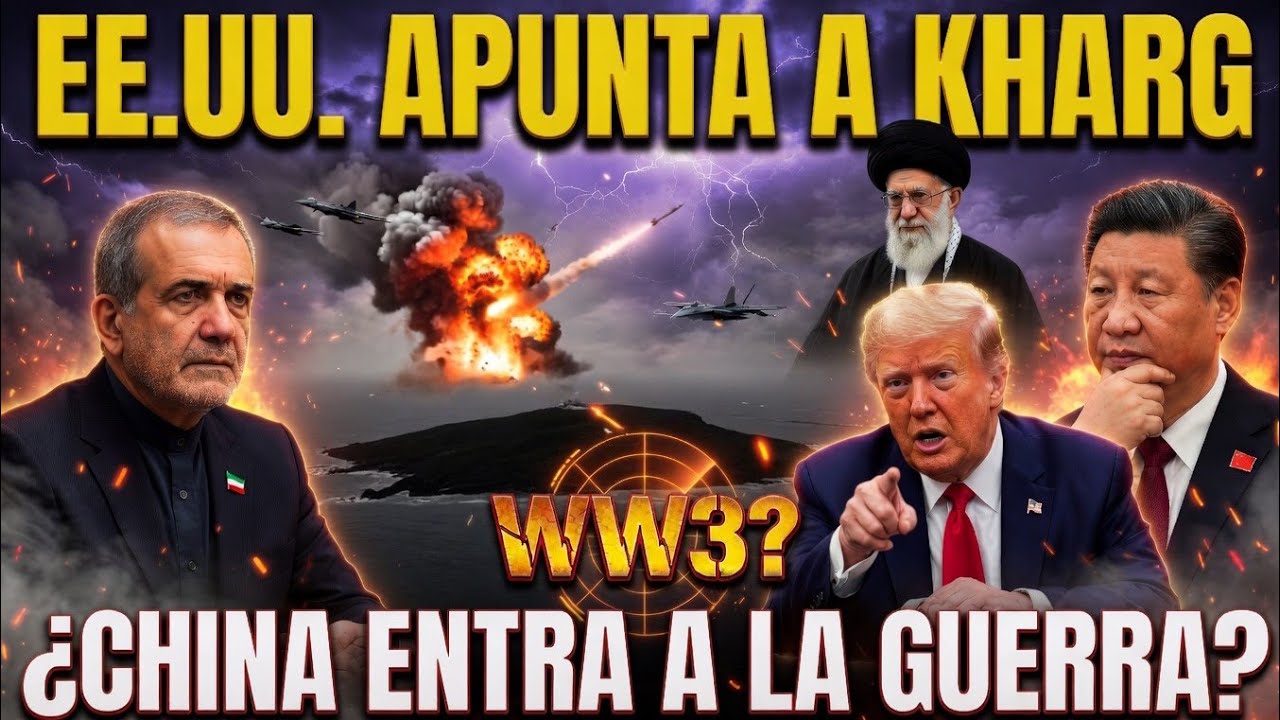 ¡EE. UU. apunta al centro petrolero de Irán en la isla Kharg! — ¿China se verá obligada a entrar en
