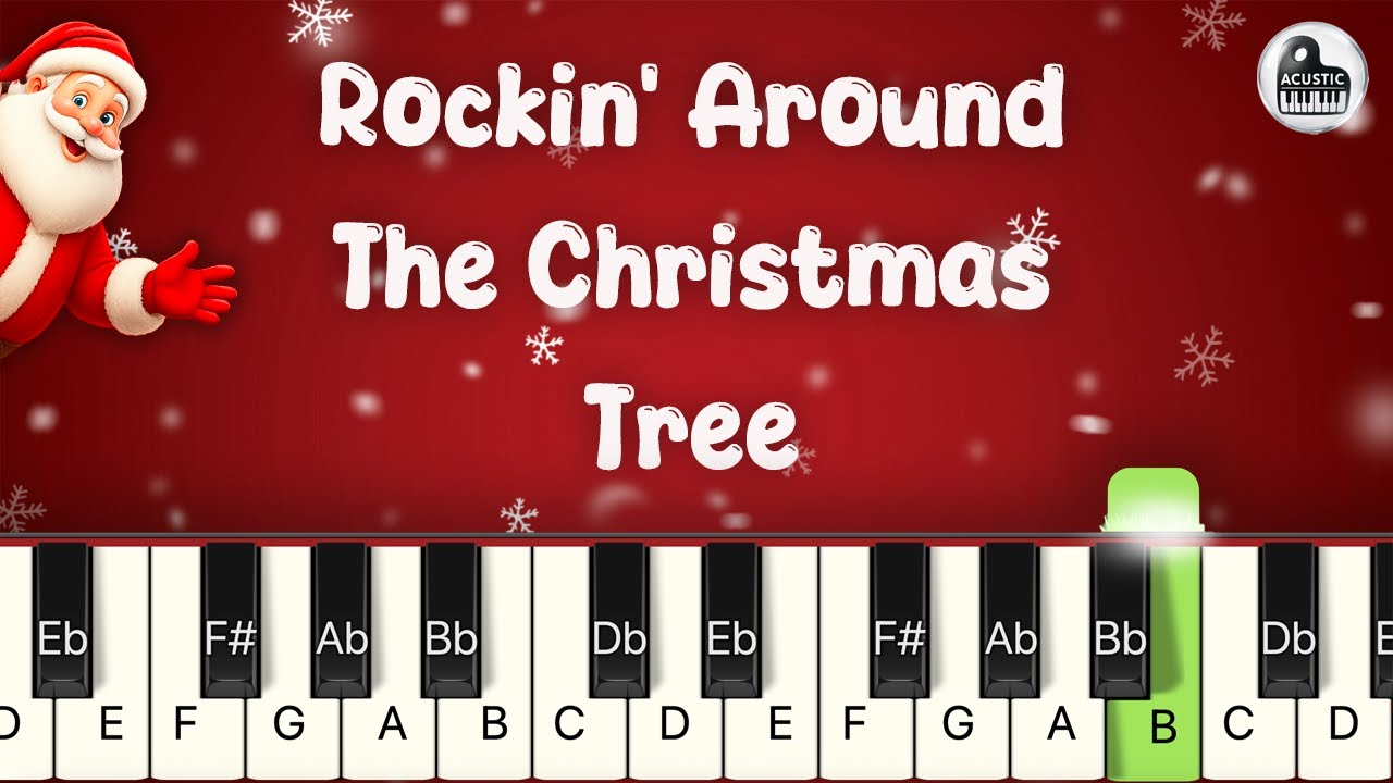 Rockin' Around the Christmas Tree - Brenda Lee | BEGINNER PIANO TUTORIAL