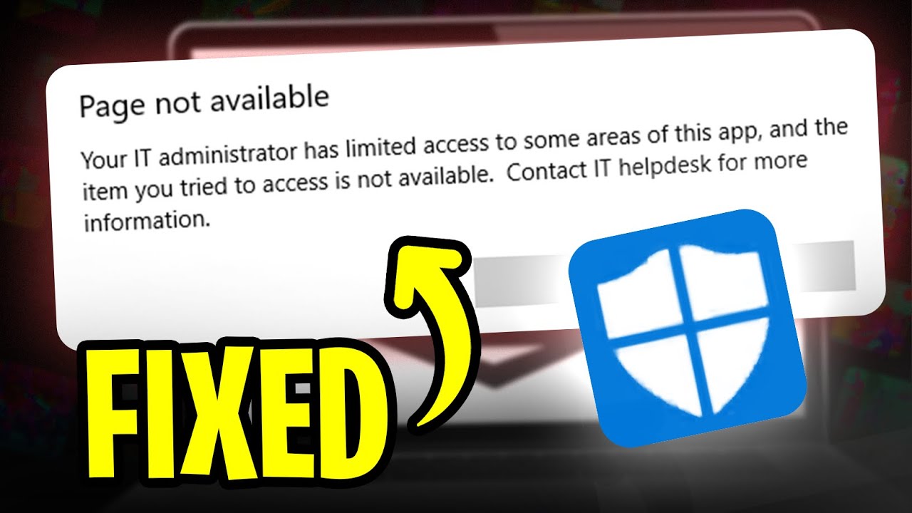 ✅FIX: Page Not Available IT Administrator Has Limited Access to Areas of This App in Defender (2025)