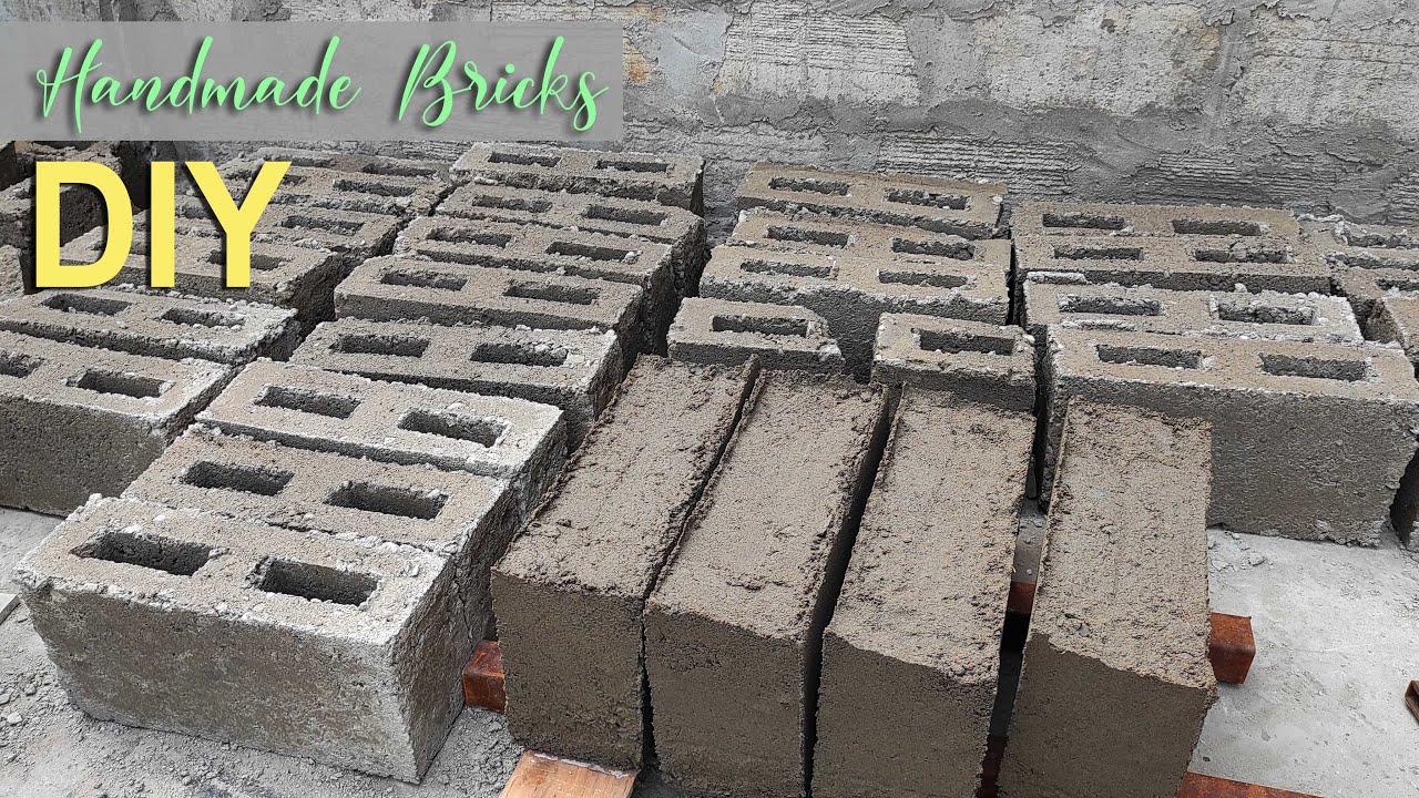 Super easy!! How To Make Bricks At Home! DIY Handmade Cement Bricks! Como hacer Ladrillos mas rápido