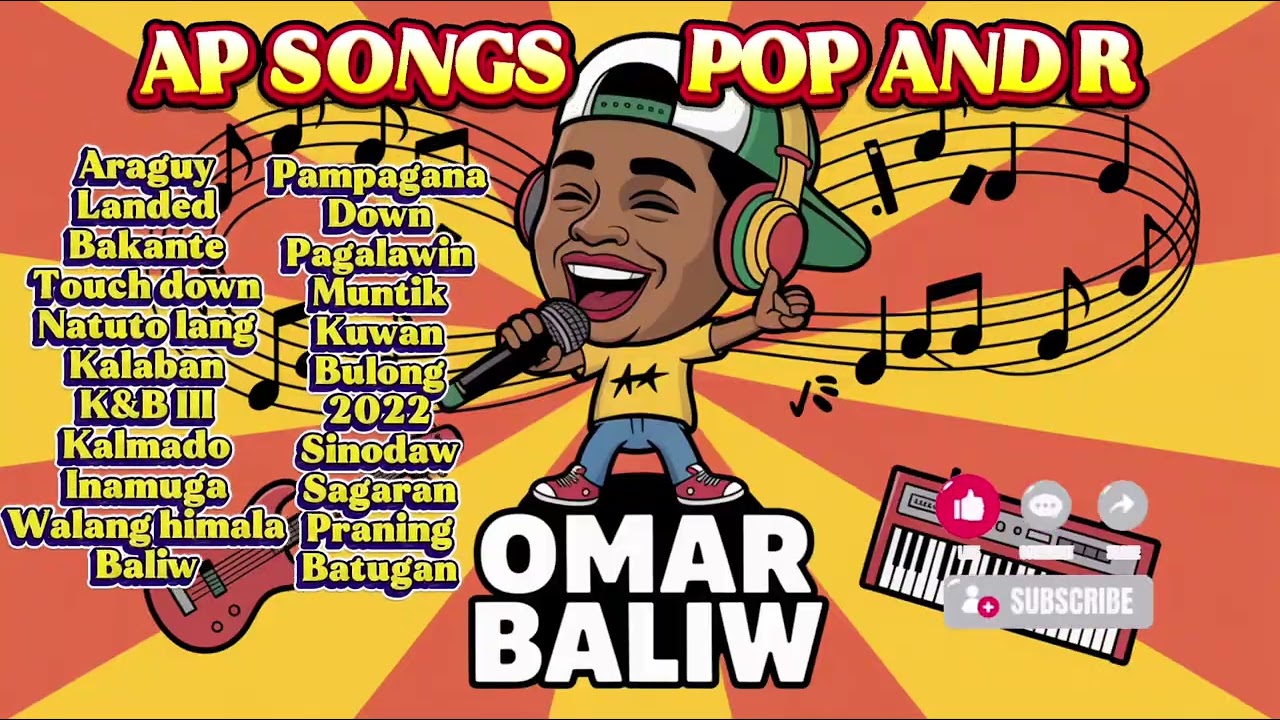 💥💥OMAR BALIW✨✨POP AND RAP REGGAE SONGS💥💥//coverversion//InstrumentalSlowReggae//