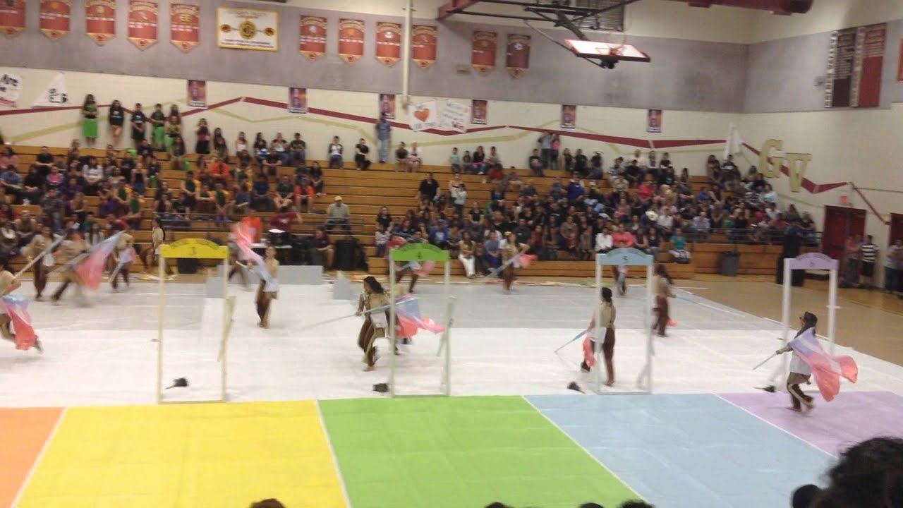 Merced High Winterguard locals night 2014