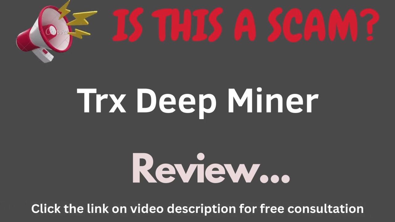Trxdeepminer.com Review: THIS IS A SCAM? (Trx Deep Miner)