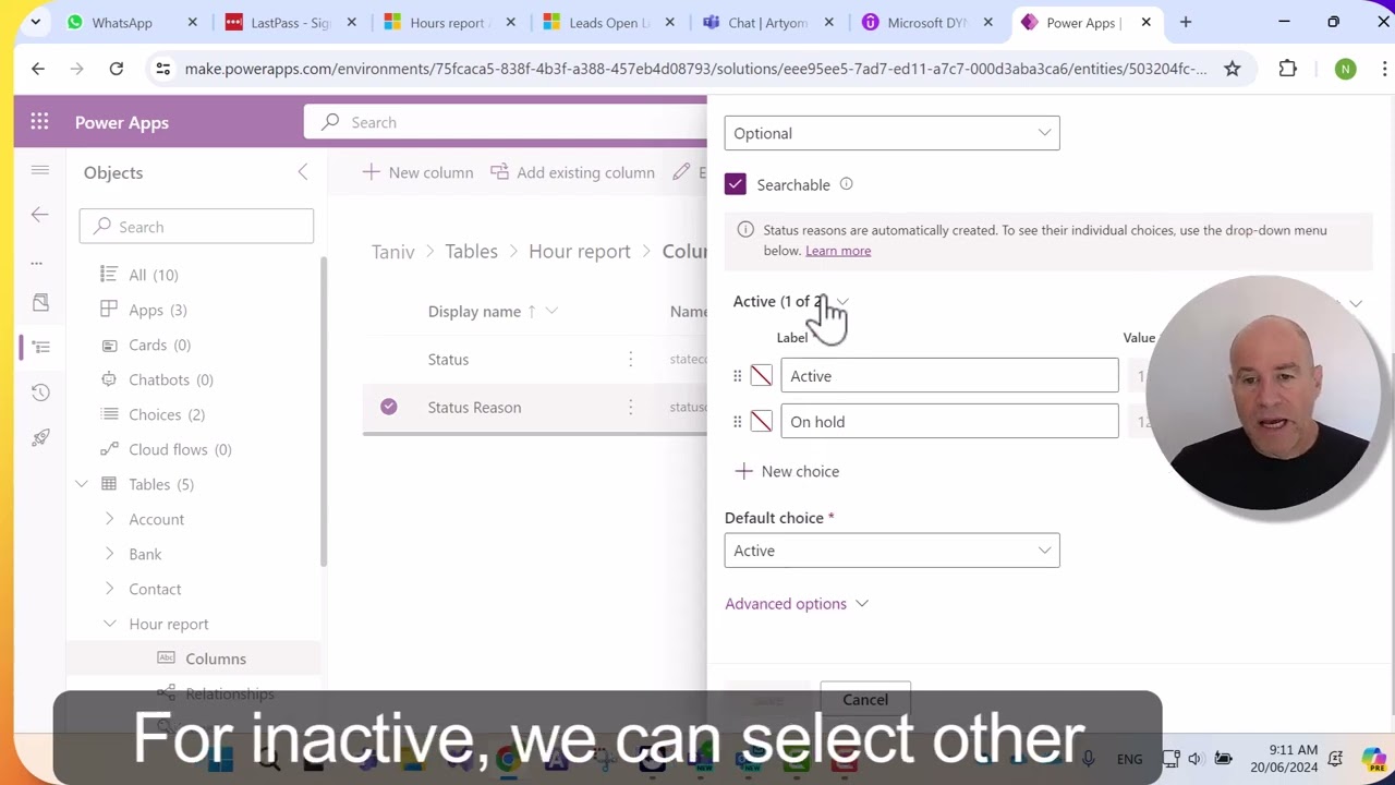 Dynamics 365 Status & Status Reason
