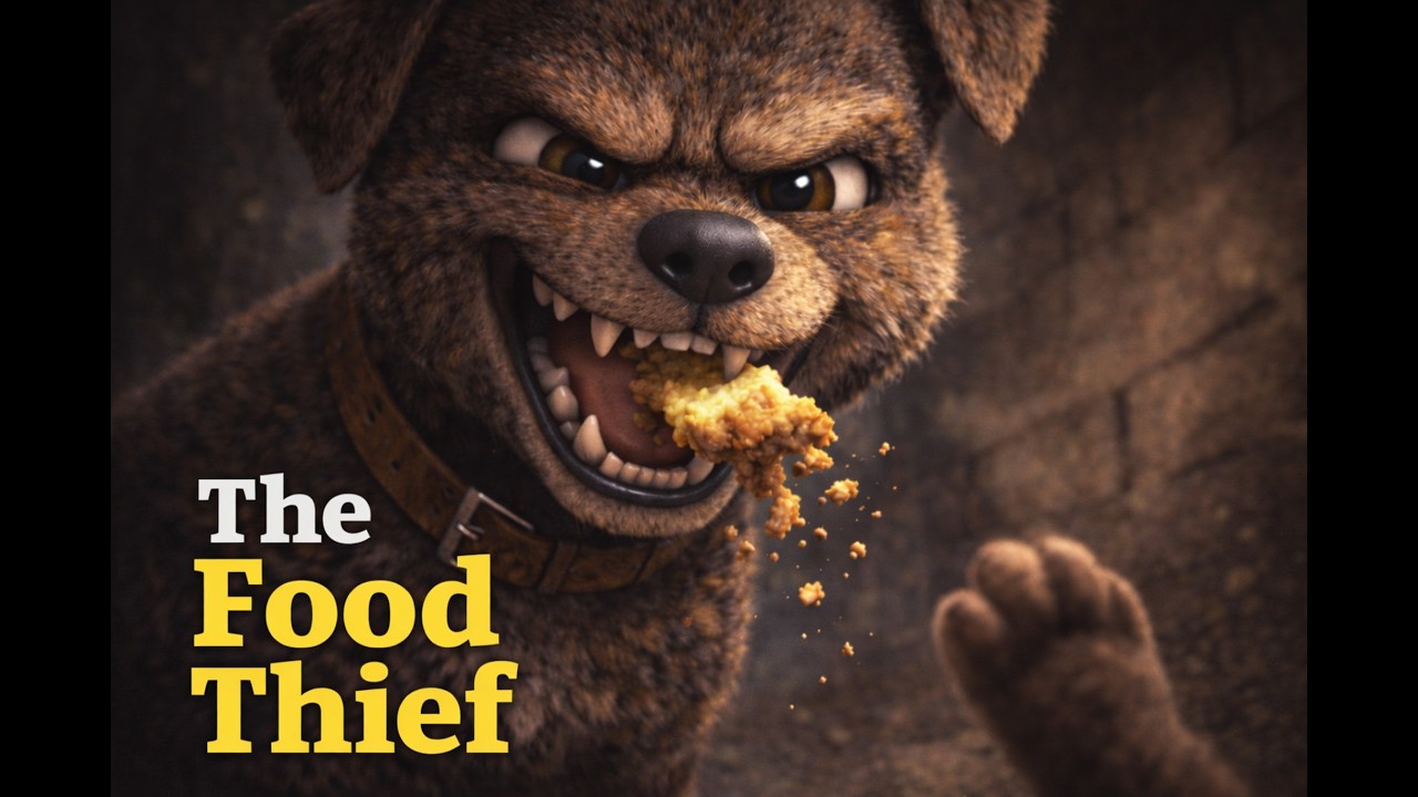 I Met a Dog Who Gets His Food Stolen Every Day #animation #pixarstyle #doglife #pomeranian