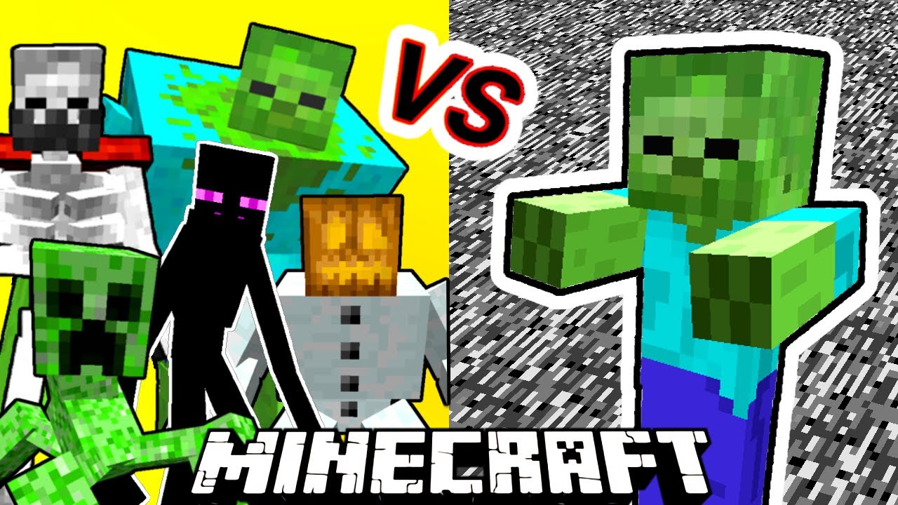 Giant Vs. Mutant Monsters in Minecraft