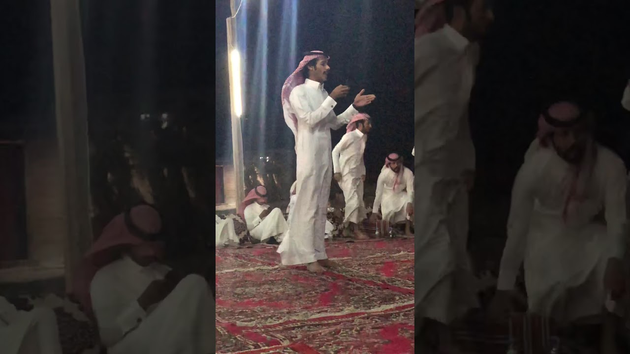 مأدبة العشاء التي اقامها الشيخ / غنام بن سالم ال رزحان و ربعه تكريماً للبطل / ناصر بن محمد ال غانم