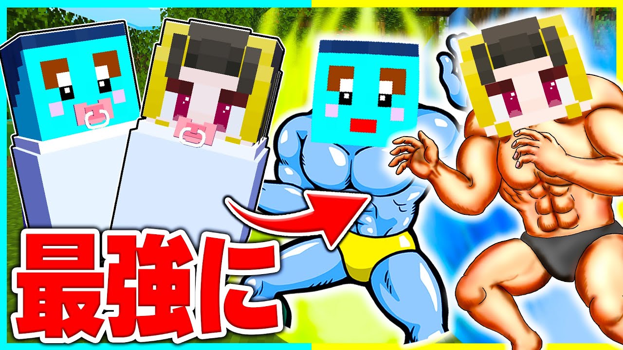 捨てられた子供が最強になっていくマインクラフトwww【まいくら/マインクラフト】まとめ動画