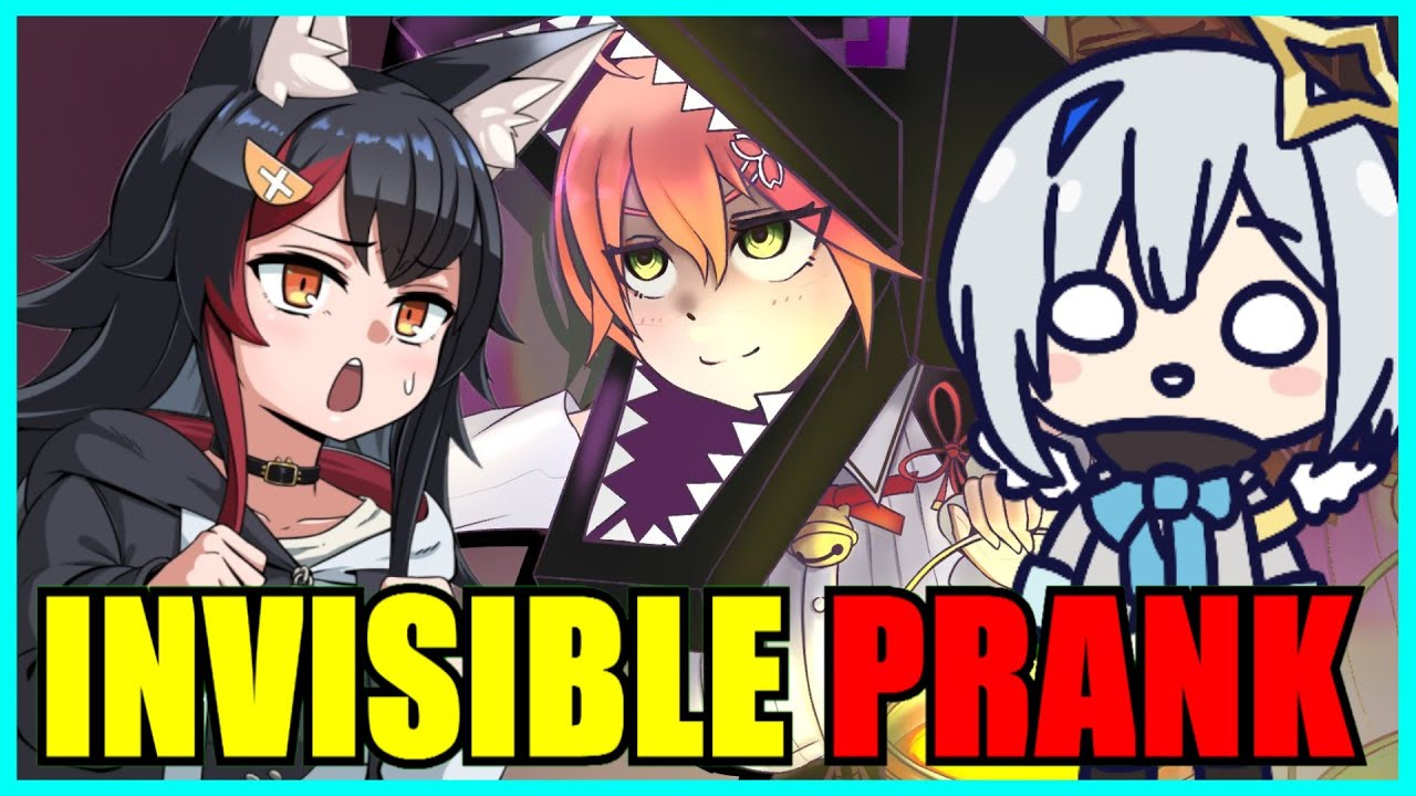 【Hololive】Miko & Kanata: Invisible Potion Prank On Mio【Minecraft】【Eng Sub】
