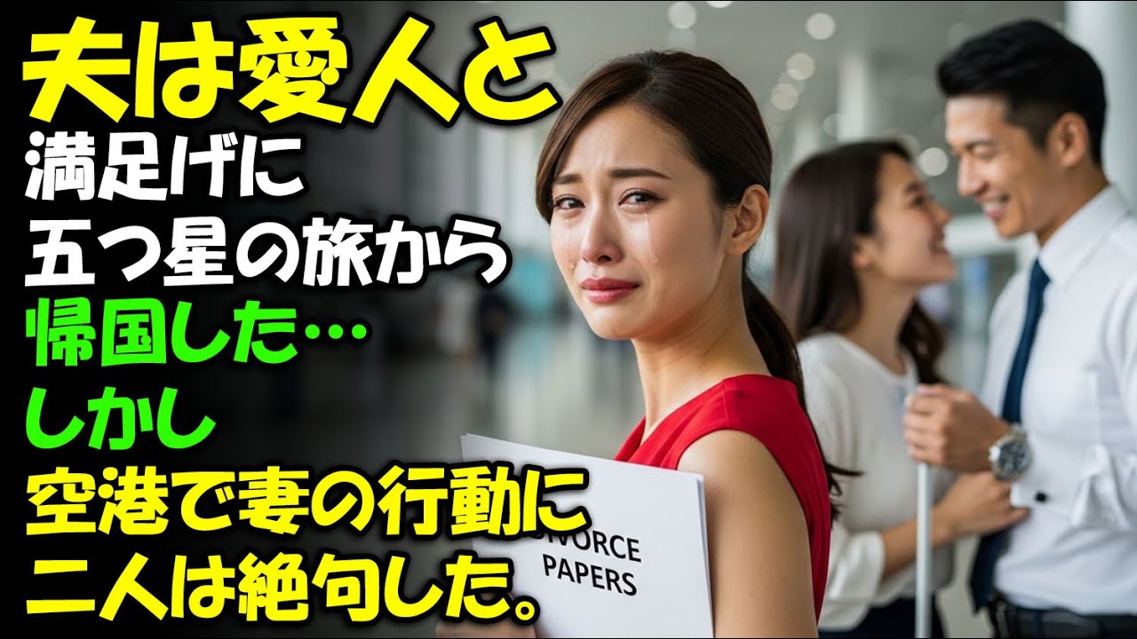 五つ星の旅を終え、満足げに帰国した夫——しかし空港で、妻の行動に彼は言葉を失った。