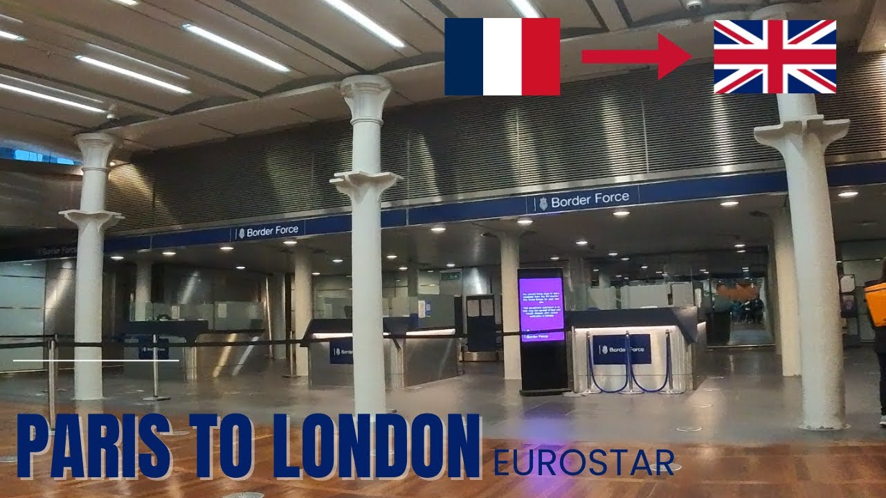 Eurostar Paris to London Eurostar Journey | Empty UK Border Control Desk? New ETA System