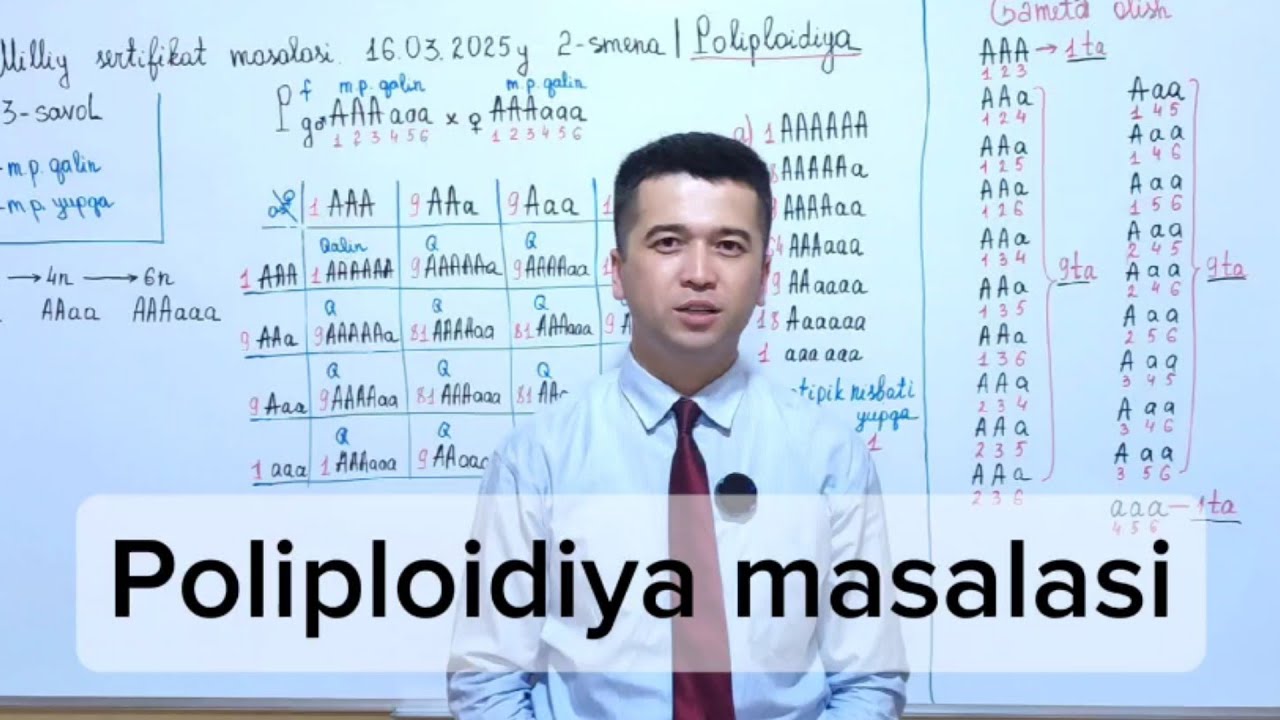 Milliy sertifikat masalasi | Poliploidiya