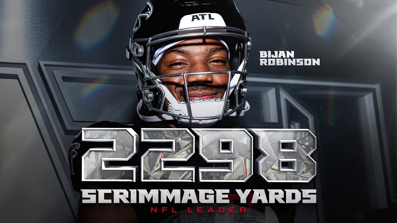 Bijan Robinson 2025 highlights | Every scrimmage yard from 2025 season | Atlanta Falcons