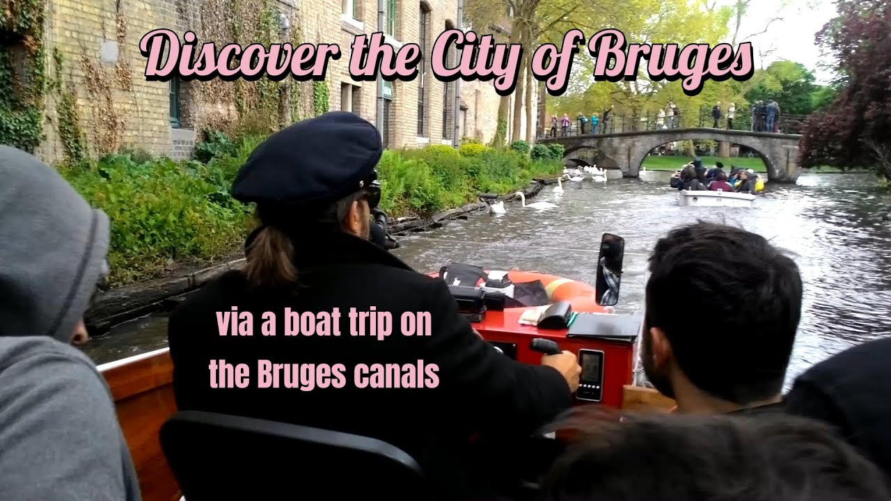 🚤 Exploring Bruges Canals 🏰 - City in Belgium  #boattrip #canal #bruges #travelwarnings