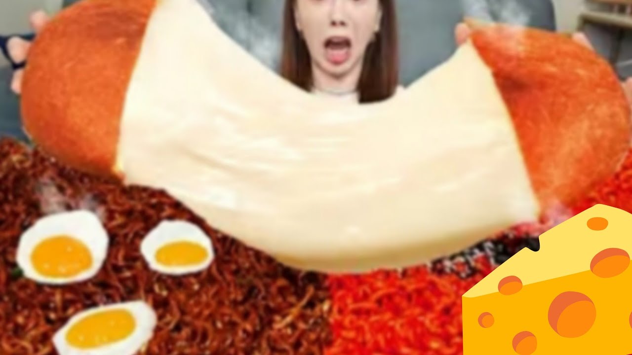ENG SUB) Amazing Giant Size cheese Ball 🧀 Challenge ! With Buldak Ramen recipe Mukbang asmr