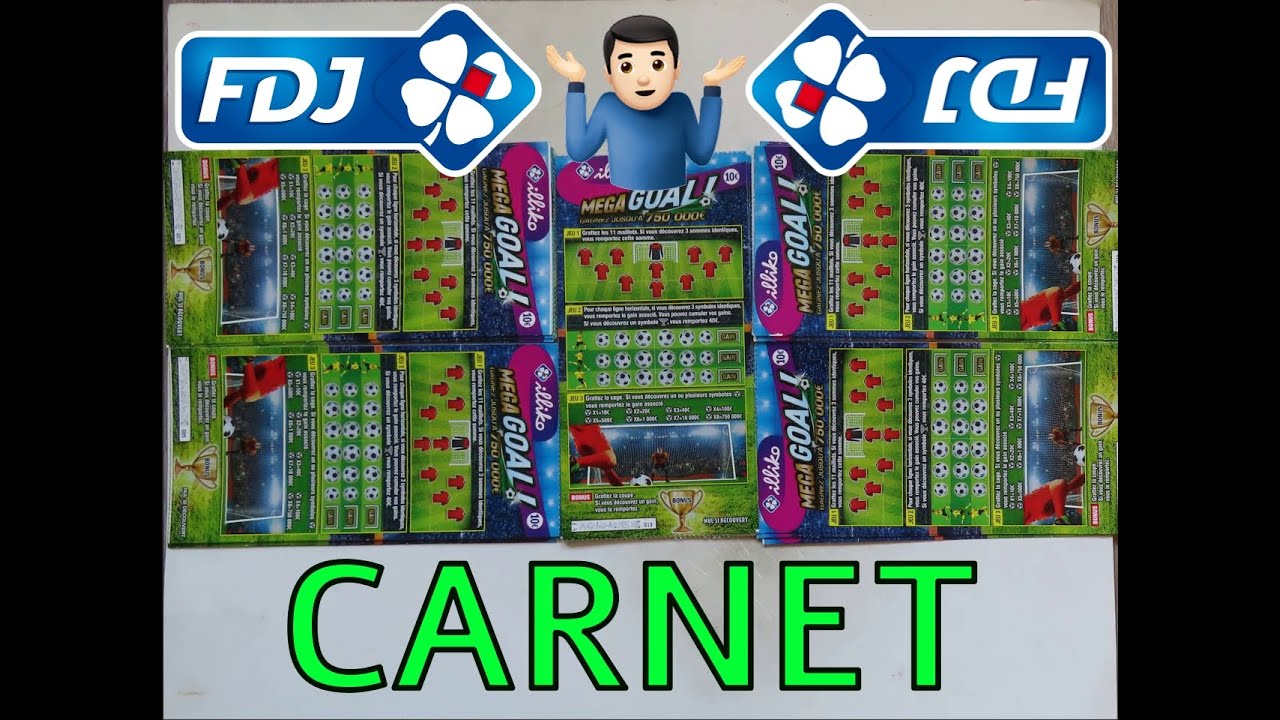#carnet MEGA GOAL #grattages #grattage  #illiko #jeudegrattage #ticketagratter #fdj