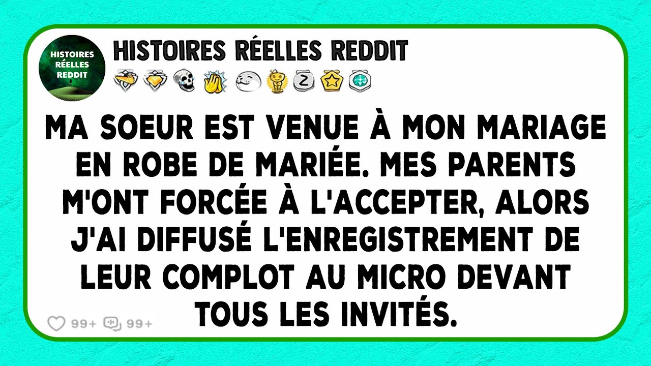 Ma sœur est venue à mon mariage en robe de mariée. Mes parents m'ont forcée à l'accepter, alors...