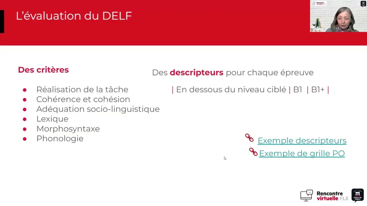 Rencontre Virtuelle FLE - Donnez des Cl&eacute;s efficaces &agrave; vos apprenants pour pr&eacute;parer le DELF