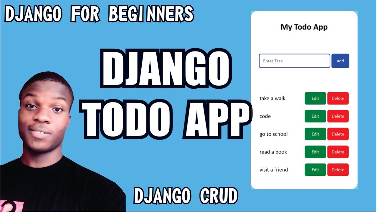 Todo App with Django for Beginners | Django CRUD Operation | (Django Project for Beginners)