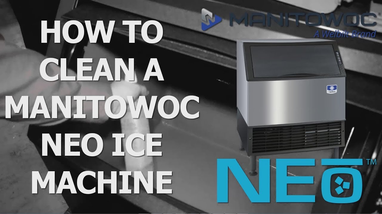 Как чистить льдогенераторы Manitowoc NEO, встраиваемые под столешницу