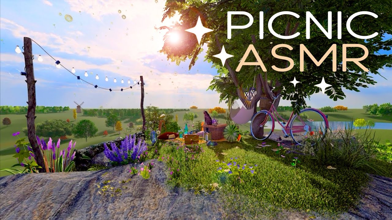 Summer Day Picnic ASMR ✨ Virtual Tour 🌿 Beautiful Sunny Day With Calming Nature & Birds Sounds