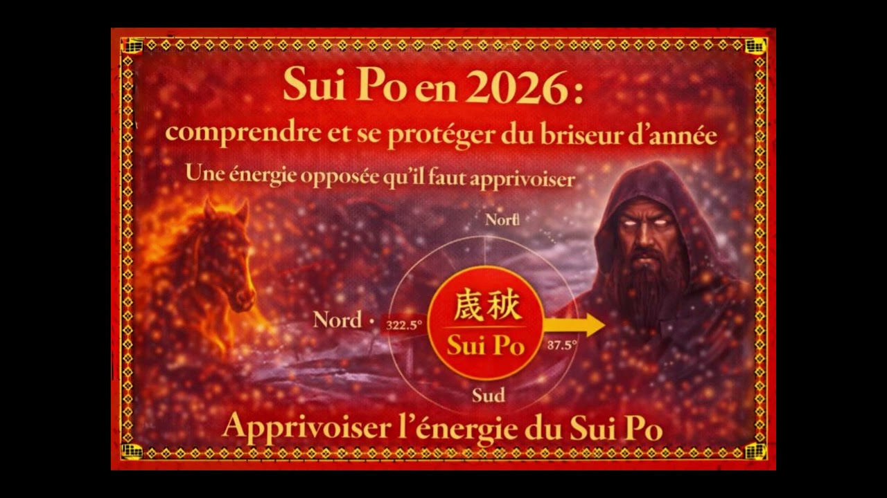 Feng Shui  2026 : comprendre et se prot&eacute;ger de SuiPo le briseur d&rsquo;ann&eacute;e