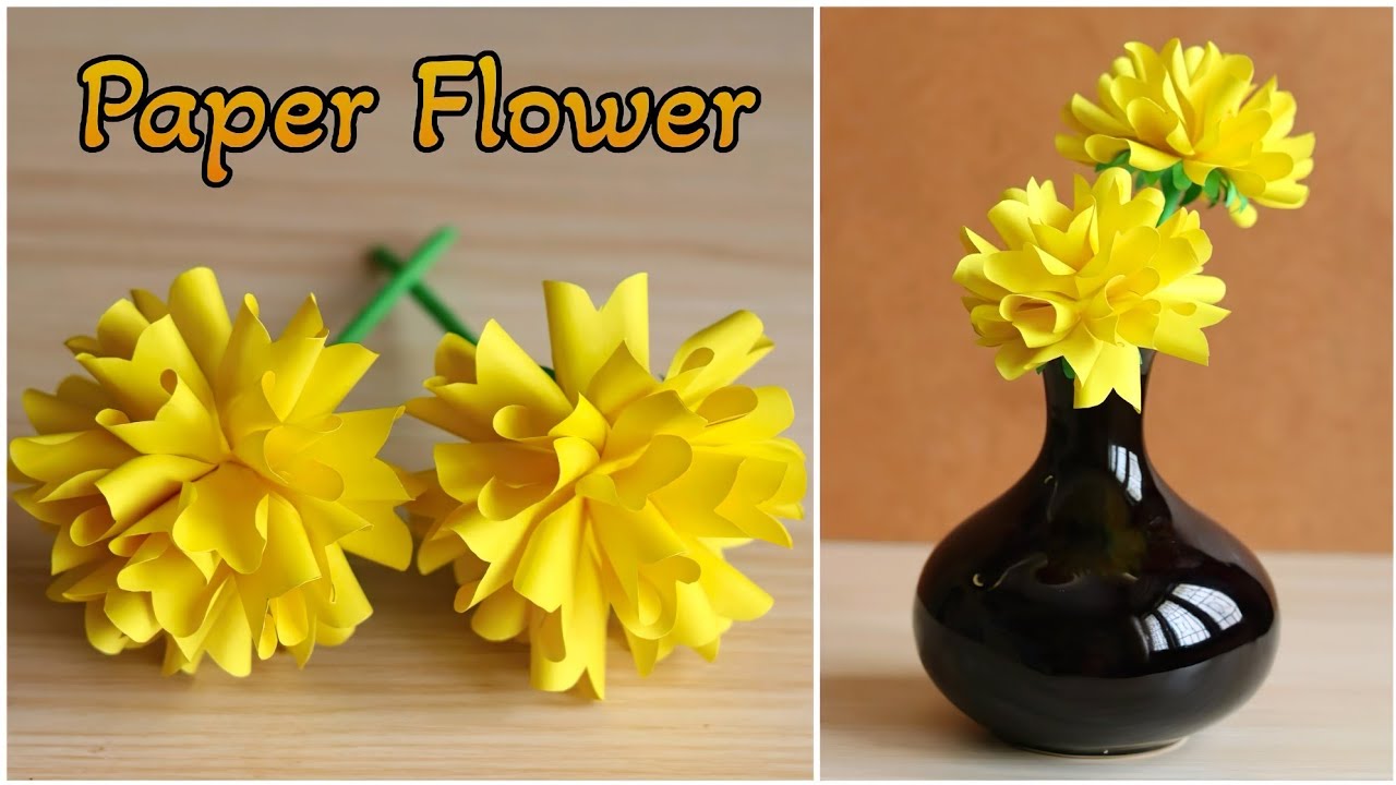 How To Make Paper Flower | Paper Craft | DIY | Paper Flower Making