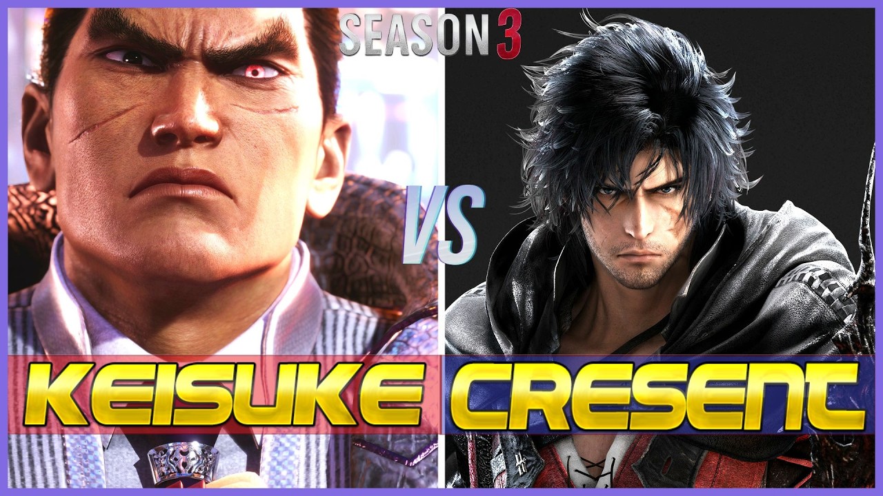 T8 S3 ▰ KEISUKE (Kazuya) Vs CRESCENT (Clive) ▰ Tekken 8 High Level Gameplay
