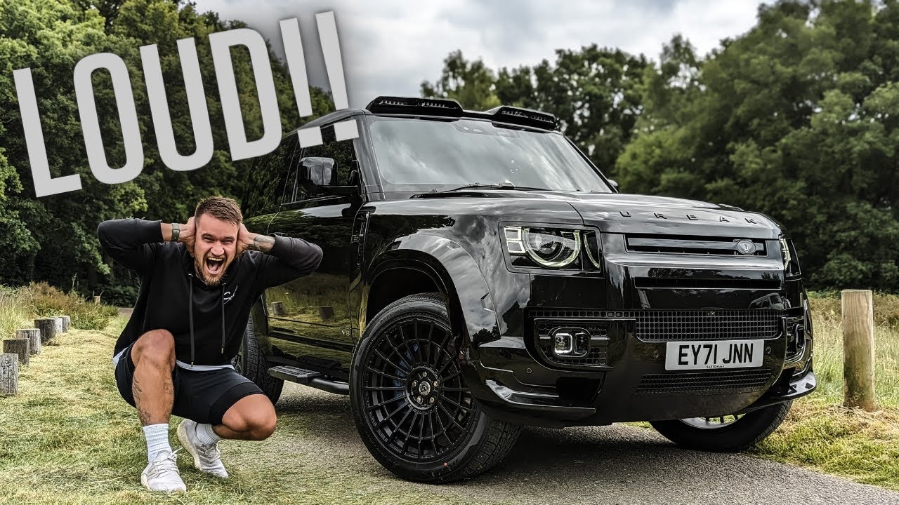 САМЫЙ ГРОМКИЙ ПРЯМОТРУБОПРОВОДНЫЙ Land Rover Defender V8 - БЕЗУМНЫЙ ШУМ!!