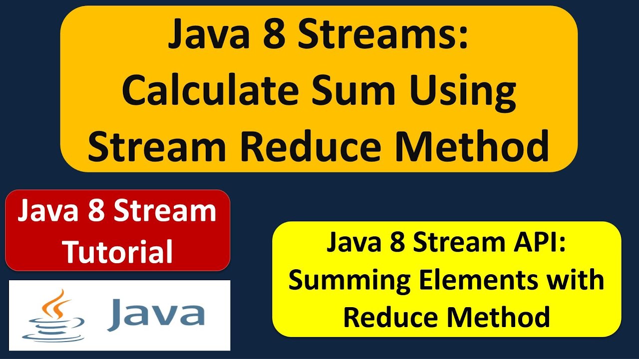 Java 8 Streams: Calculate Sum Using Stream Reduce Method | Streams in Java 8