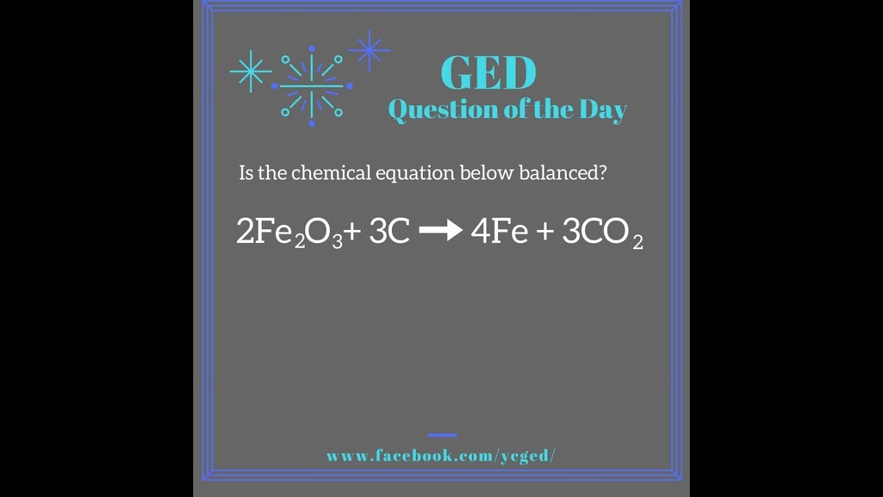 GED QOD: Balancing Chemical Equations 2